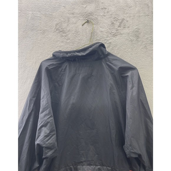 RLX Polo Sport Jacket Mens Large Black Red Full Zip Windbreaker Reflective Trim - Picture 9 of 9